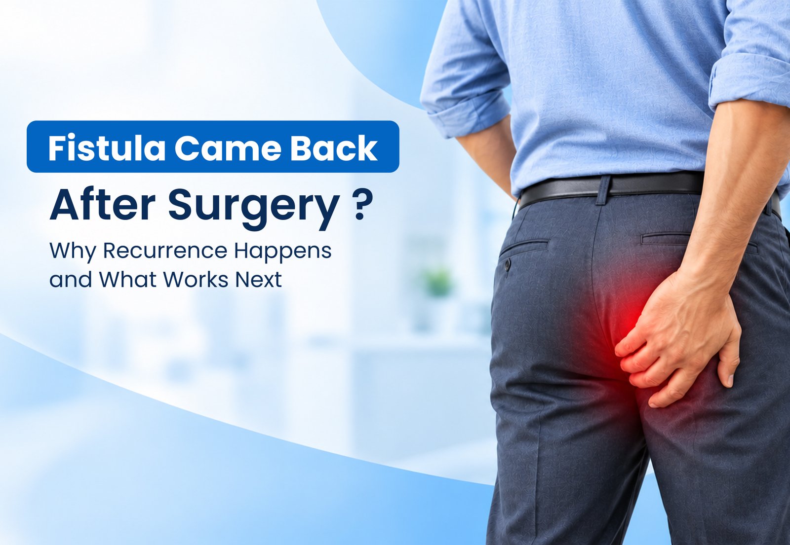 Comparison of piles, fissure and fistula symptoms and treatment options.
